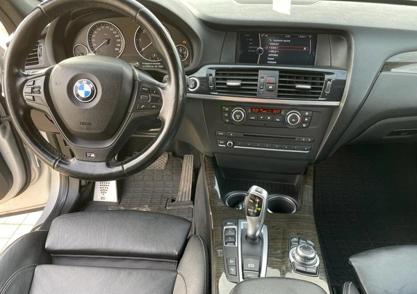 BMW X3 cena 76500 przebieg: 172500, rok produkcji 2012 z Rogoźno małe 254